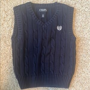 Chaps Navy Sweater Vest for Kids